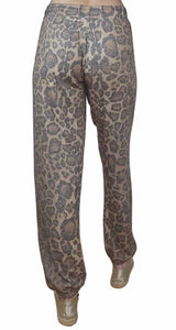 Pantalón Jogger Rib Animal Print