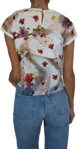Blusa Estampado Traslucido