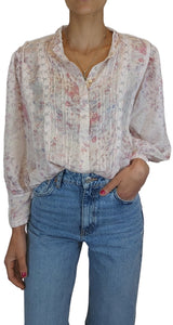 Blusa Seda Floreado