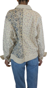 Chaqueta Denim Floreada