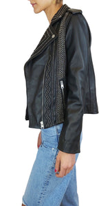 Chaqueta Christiane Cuero Negro