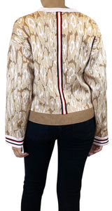 Cardigan Animal Print Rosa Camel