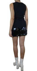 Vestido Lentejuelas Negro