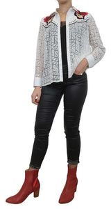 Blusa Macramé con Tachas