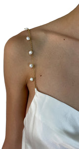 Blusa de Seda con Perlas