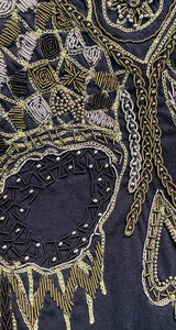 Polera Azul Calavera