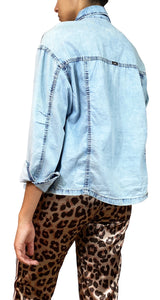 Blusa Denim Deslavada