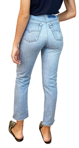 Jeans Celeste Abotonados