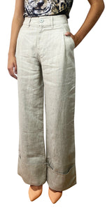Pantalón Beige Palazzo