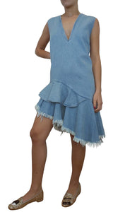 Vestido Denim Asimétrico Azul