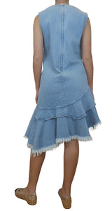 Vestido Denim Asimétrico Azul