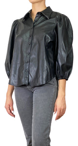 Blusa Cuero Botones