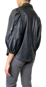 Blusa Cuero Botones