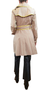 Trench Beige Ribetes Amarillos