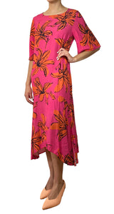 Vestido Flores Naranjas