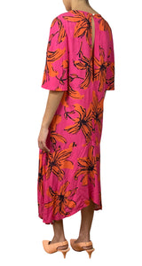 Vestido Flores Naranjas