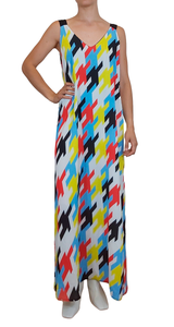 Vestido Multicolor Geométrico