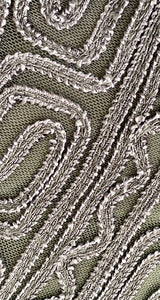 Vestido Gris Apliqué