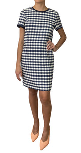 Vestido Azul Cuadros