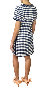 Vestido Azul Cuadros