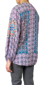 Blusa Morada Estampada