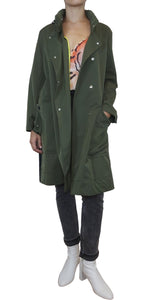 Gabardina Maxi Verde