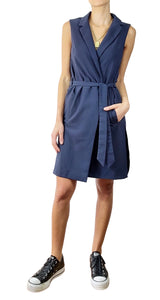 Blazer Largo Sin Mangas