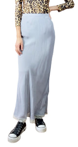 Falda Azul con Encaje