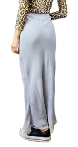 Falda Azul con Encaje