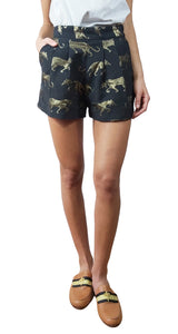 Short Negro Tigres Dorados