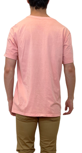 Polera Deslavada Básica Rosa