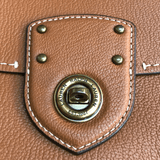 Cartera Vintage Cuero Café