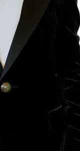 Blazer Velvet Negro