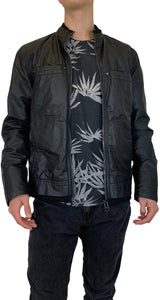 Chaqueta Negra Costuras Decorativas