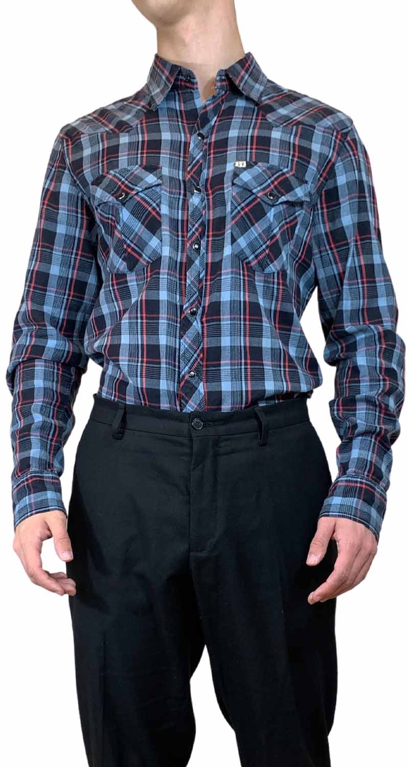 Camisa sales cuadrille azul
