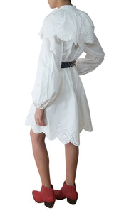 Vestido Blanco Cuello Bebé