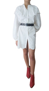 Vestido Blanco Cuello Bebé