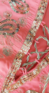 Túnica Rosado Neón Bordada