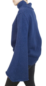 Sweater Azul Cuello Alto