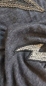 Top Gris Zen Embroidery