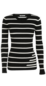 Striped Knit Sweater