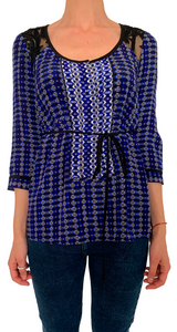 Blusa Seda Encaje