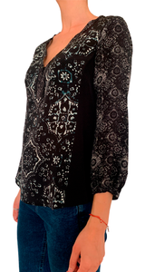 Blusa Seda Black
