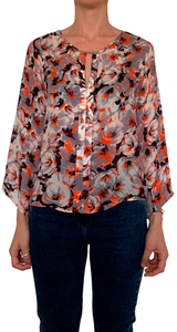 Blusa Seda Flower