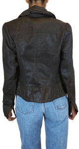 Chaqueta Belvedere Cuero Café