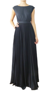 Vestido Negro Tablas