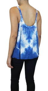 Blusa Broderie Tie Dye Azul