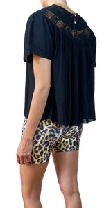 Blusa Negra Encaje