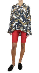 Blusa Overize Abstracto Café