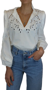 Blusa Broderie Blanca